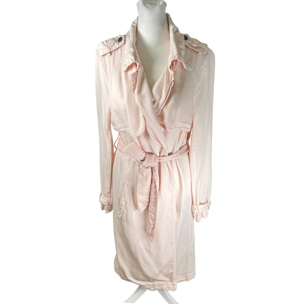 Walter Baker New York‎ Blush Pink Duster Trench Coat Womens Small Feminine